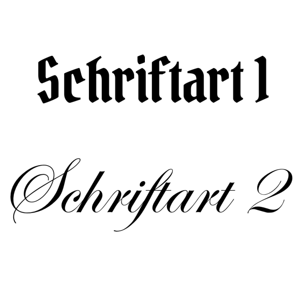 Schriftarten